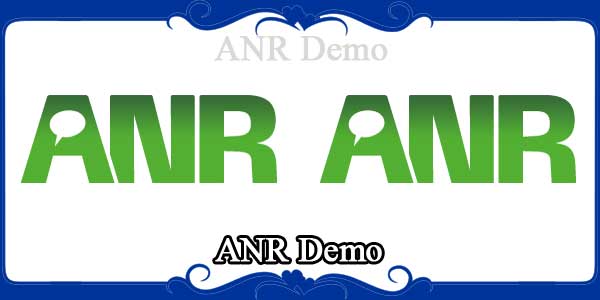 ANR Demo