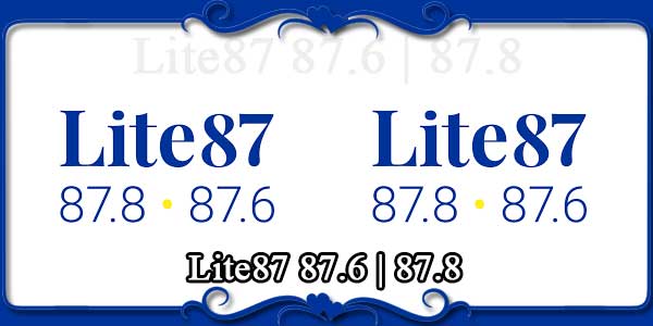 Lite87 87.6  87.8